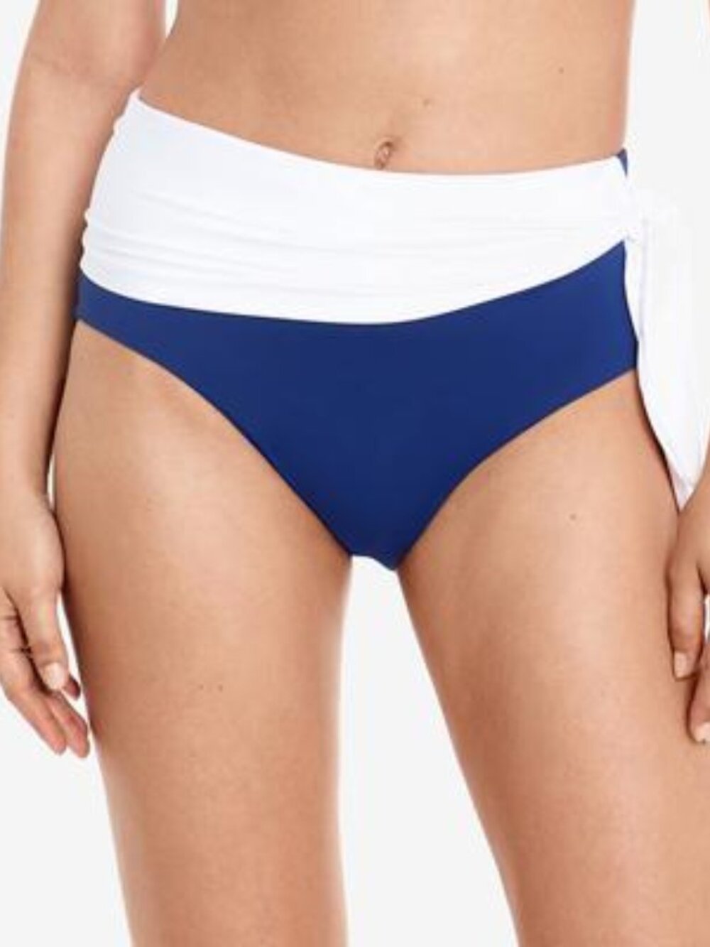 LAUREN RALPH LAUREN Women Swimwear High Waist Two Tone Bikini Bottoms